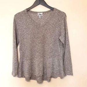 Beautiful lightweight peplum sweater